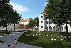 Area west of Zakmardy palace